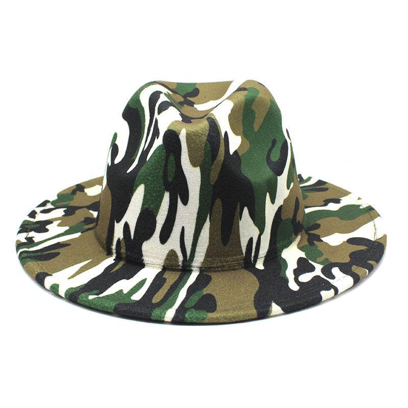 Striped Soft Woolen Hat Men's Fedora Hat - Mubimart