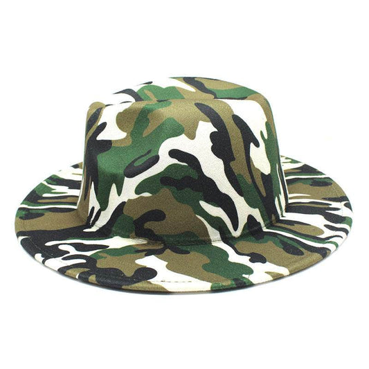 Striped Soft Woolen Hat Men's Fedora Hat - Mubimart
