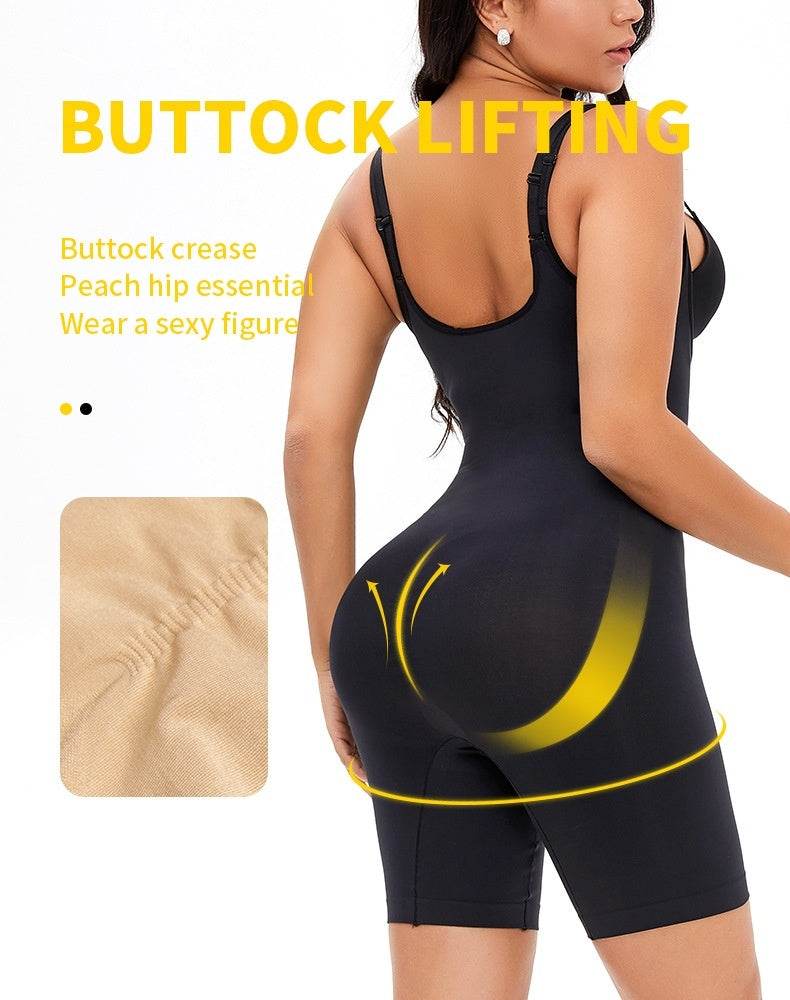 Plus Size Seamless Body Shaper Body Shaping Waist Reinforcement Belly Contracting Hip Lifting Body Shaping Pants - Mubimart