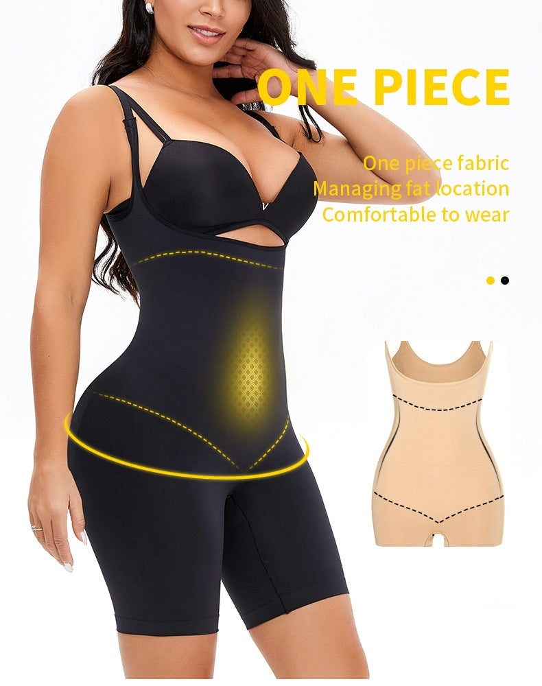 Plus Size Seamless Body Shaper Body Shaping Waist Reinforcement Belly Contracting Hip Lifting Body Shaping Pants - Mubimart -  