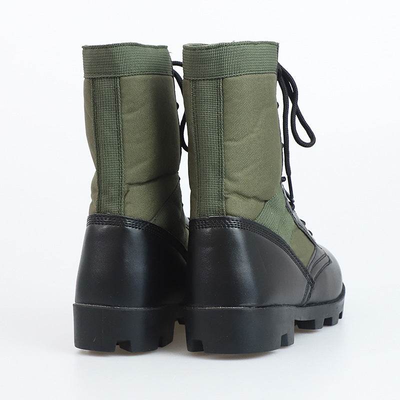 Non-slip Wear-resistant Camouflage Desert Outdoor Hiking Military Boots Combat Men's High-top Combat Boots - Mubimart