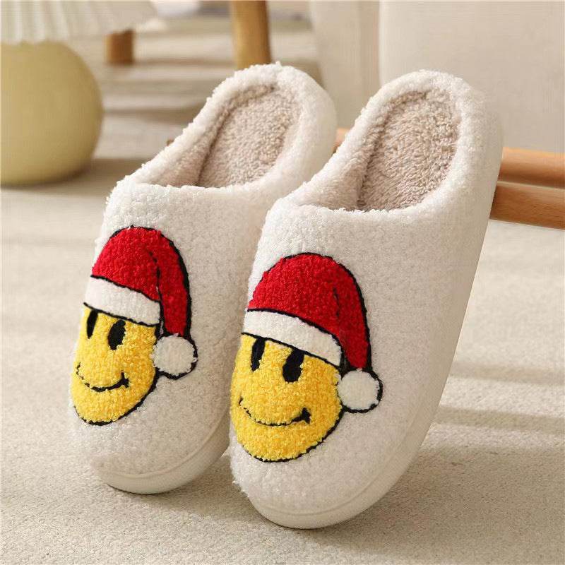 Family Cartoon Plush Slippers For Women - Mubimart