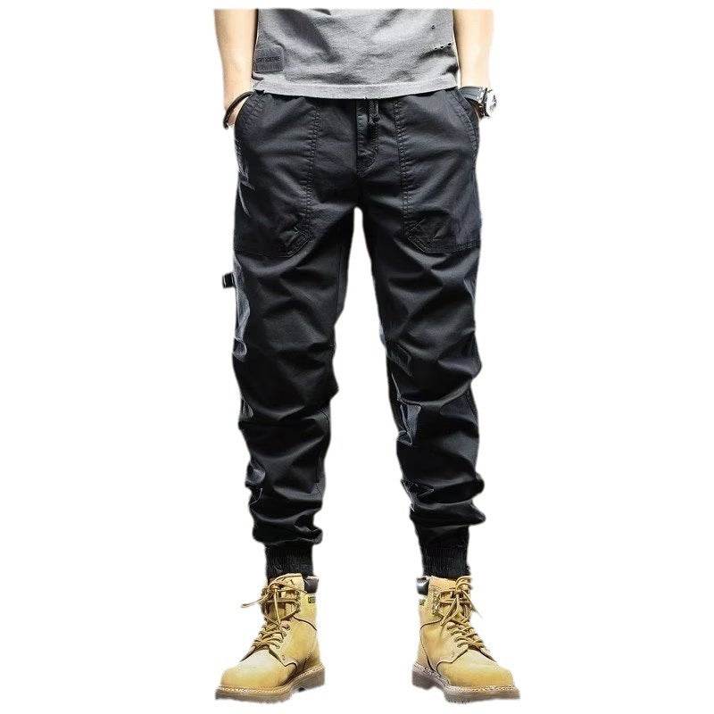 Fashion Loose Casual Loose Ankle-tied Jogger Pants - Mubimart