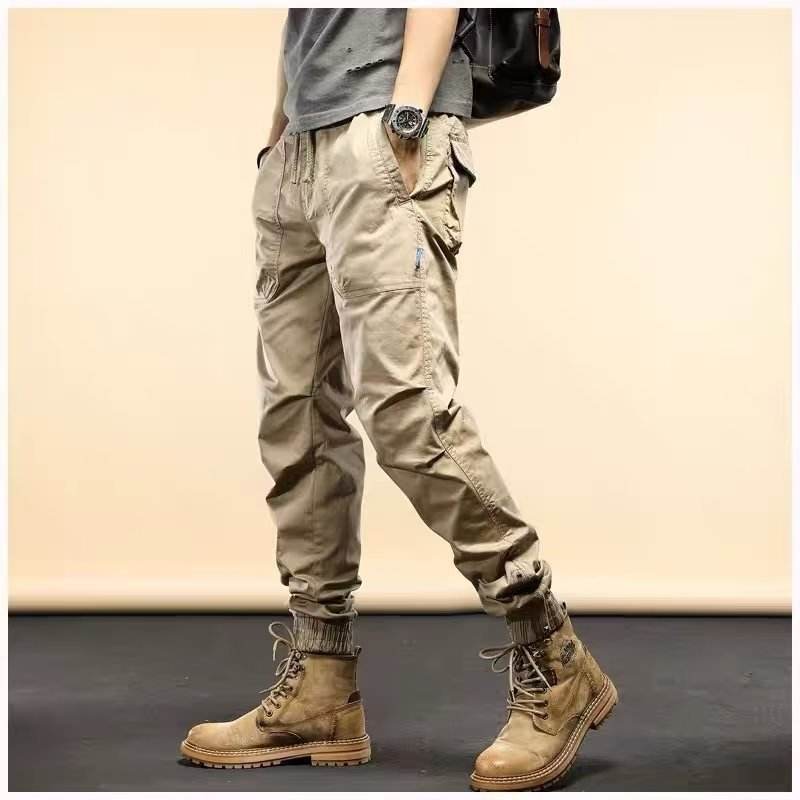Fashion Loose Casual Loose Ankle-tied Jogger Pants - Mubimart