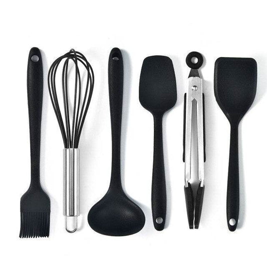 Six-Piece Silicone Mini Cooking And Baking Utensils - Mubimart