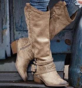 Martin boots, women's medium boots, Knights' boots - Mubimart
