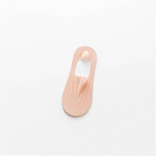 Ice Silk Low Top Socks Cotton Bottom Invisible Thin Silicone Non-slip Tight - Mubimart