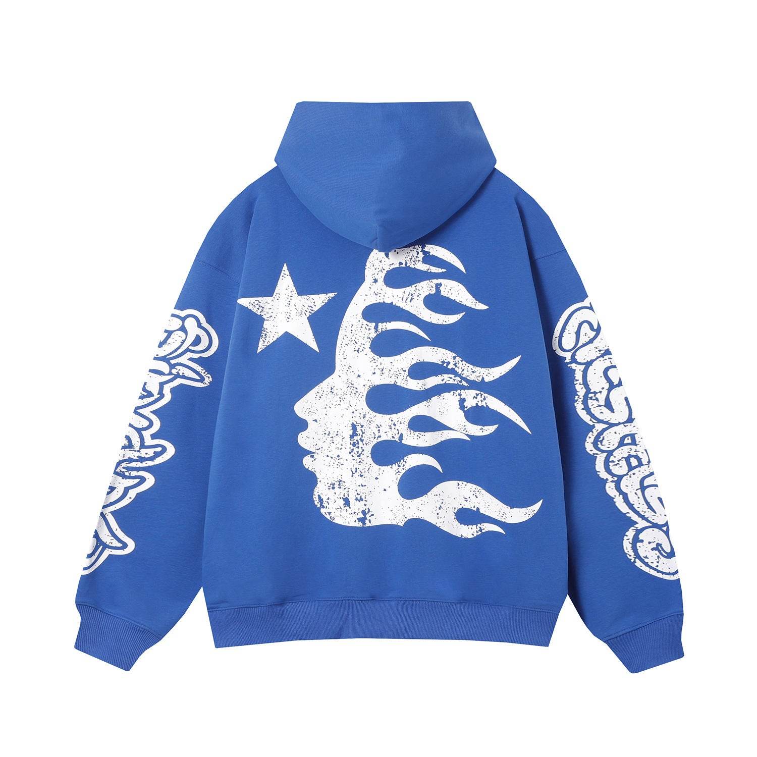 High Street Hooded Hoodies Pants Washed Hooded Sweater - Mubimart