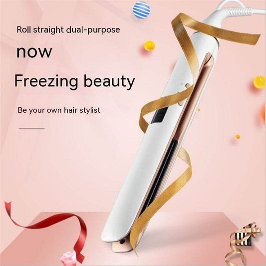 Hair Curler And Straightener Dual-use Air Bangs Hair Straightener - Mubimart