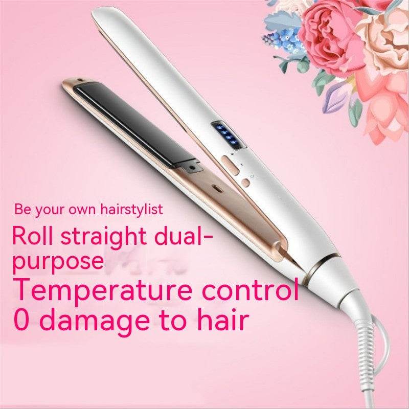 Hair Curler And Straightener Dual-use Air Bangs Hair Straightener - Mubimart