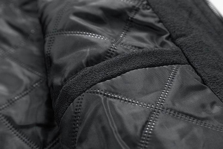 Suede Stand Collar Men's Jacket Double Zipper Pocket Clothing Mens - Mubimart