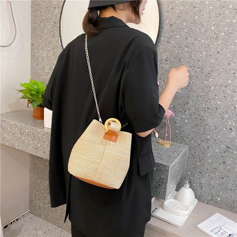 Beach straw bag - Mubimart