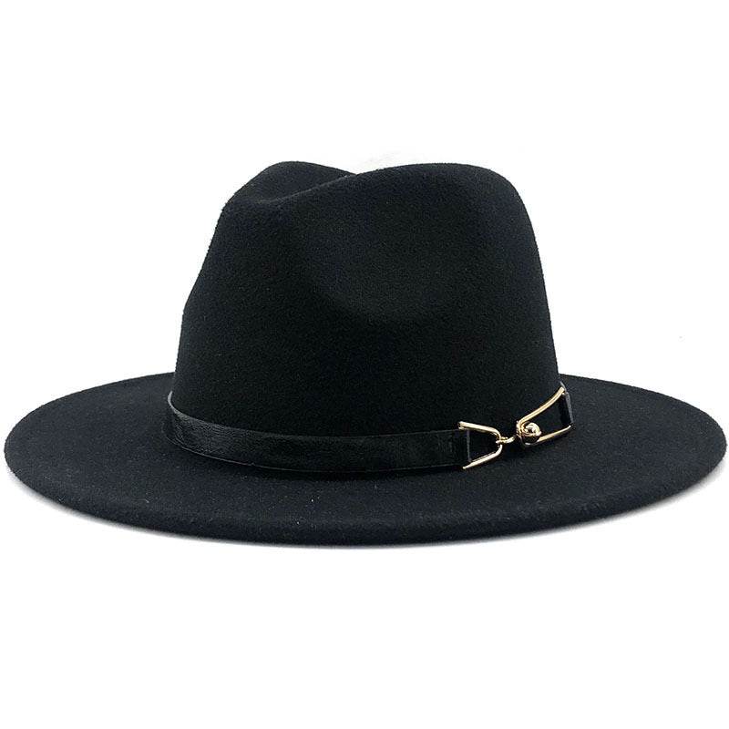 Popular Fedora British Vintage Top Fashion Ladies Woolen Hat - Mubimart