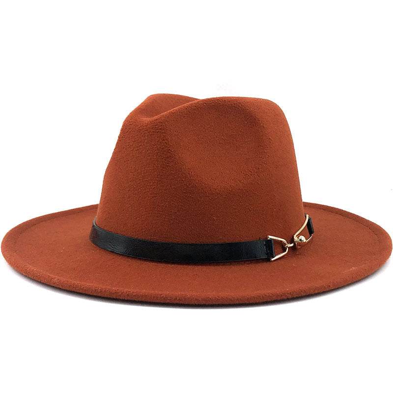 Popular Fedora British Vintage Top Fashion Ladies Woolen Hat - Mubimart