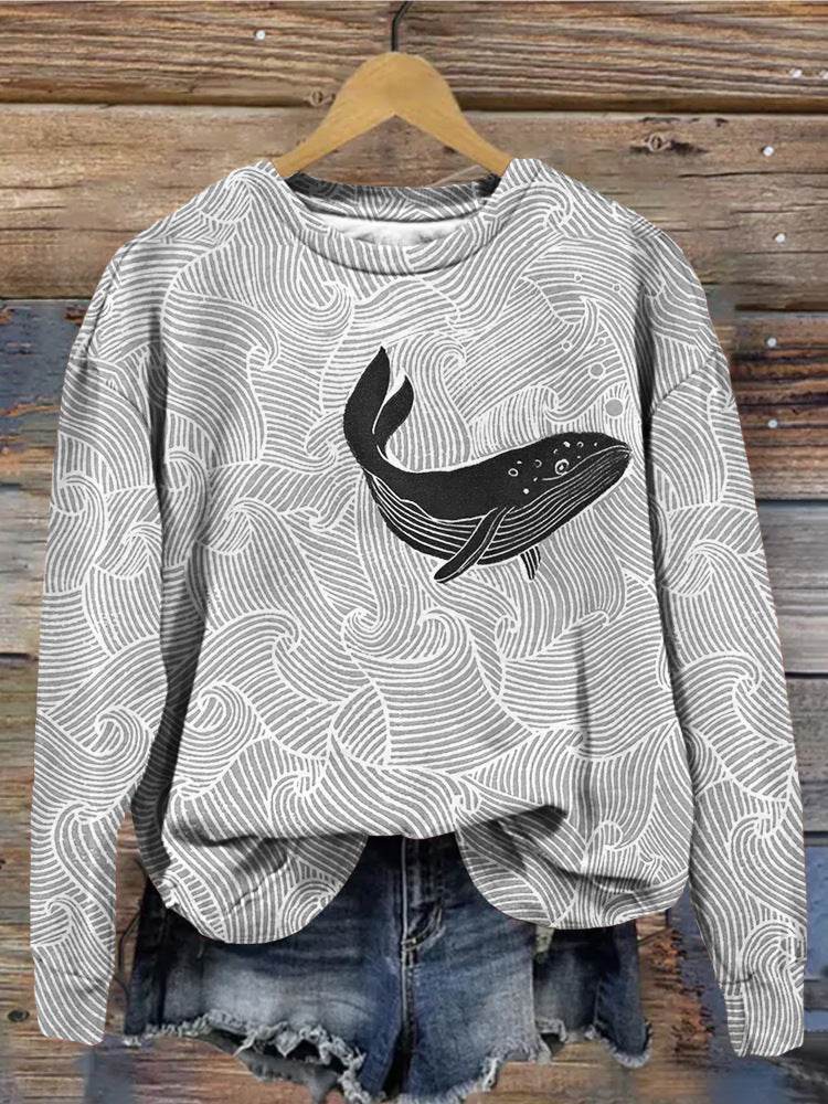 Over Plus Size Loose-fitting Casual Pullover - Mubimart