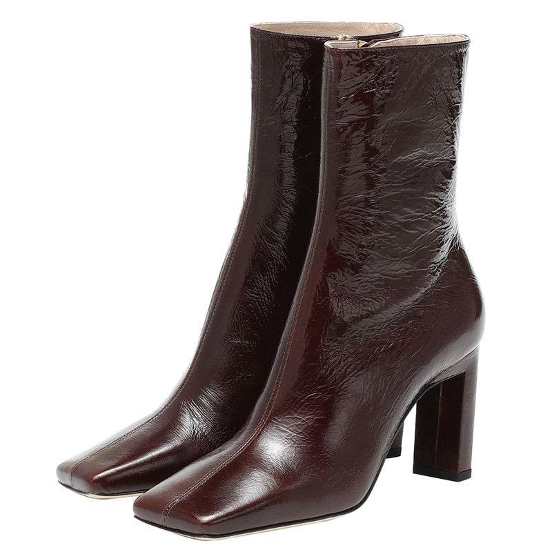 Square toe boots - Mubimart