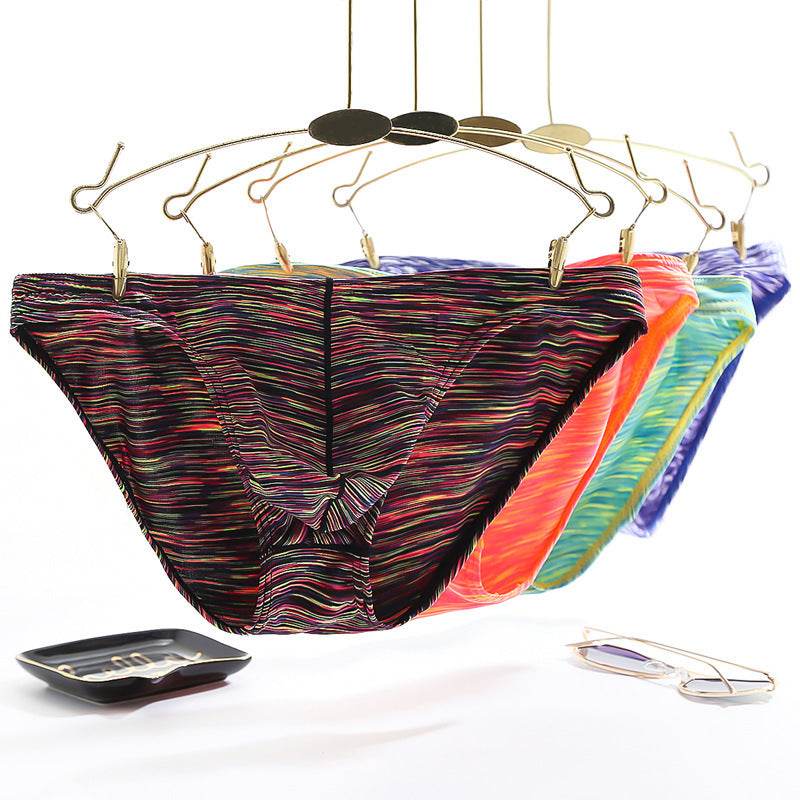 Triangle Cotton Underwear Summer Colorful Underwear Men - Mubimart