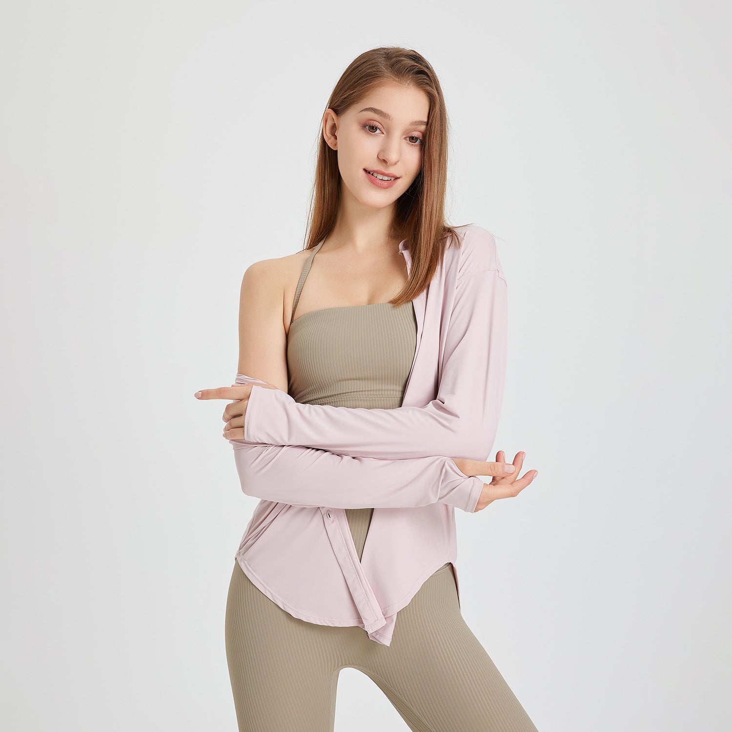 Women's Workout Long Sleeve Blouse - Mubimart -  