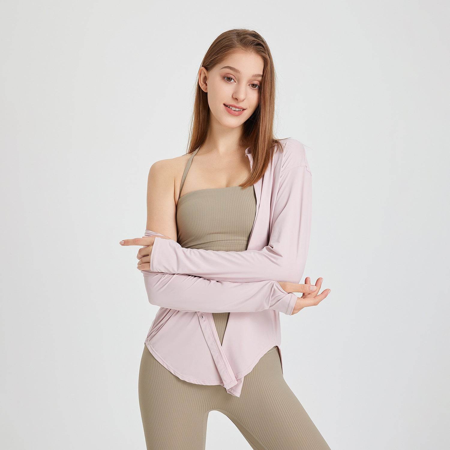Women's Workout Long Sleeve Blouse - Mubimart