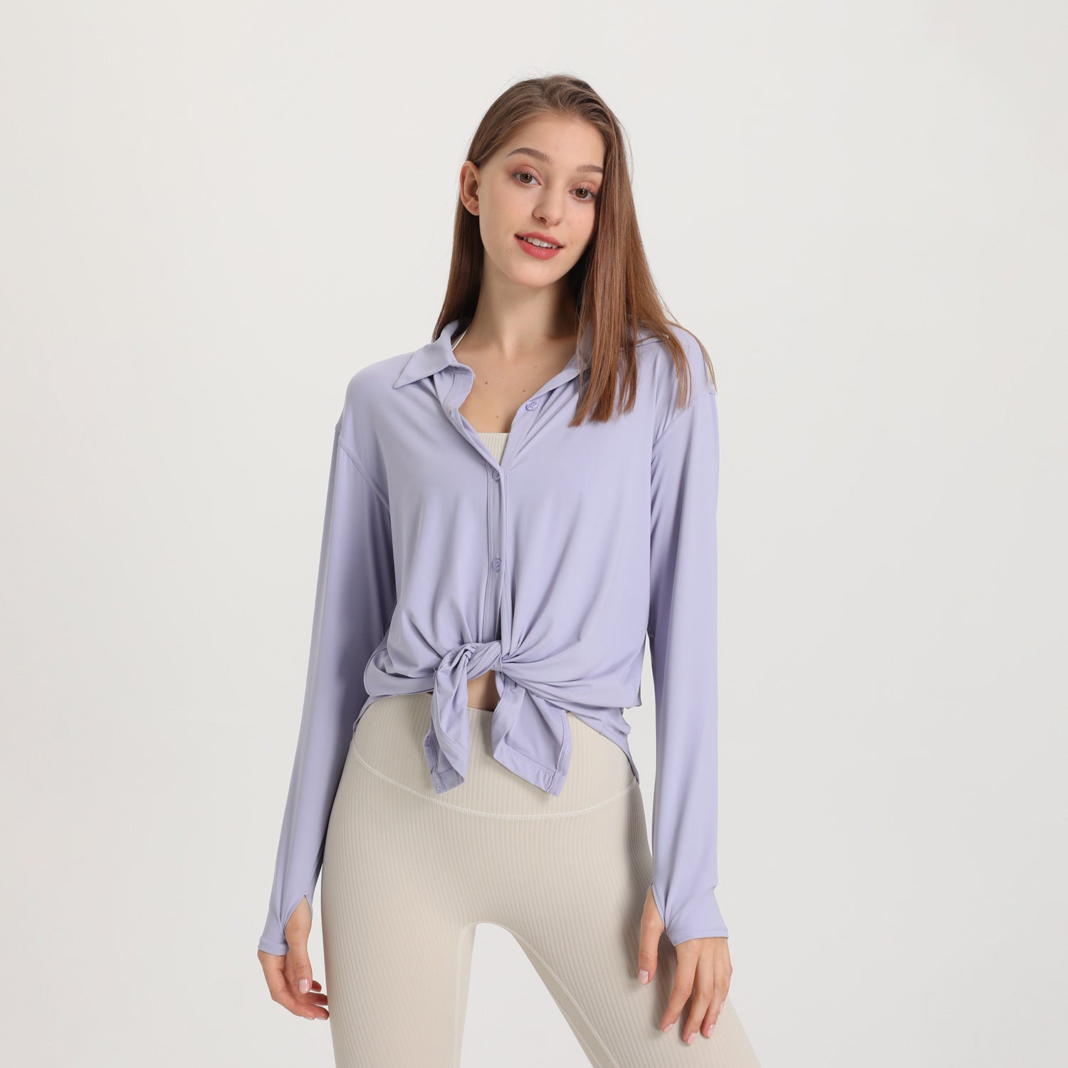 Women's Workout Long Sleeve Blouse - Mubimart -  