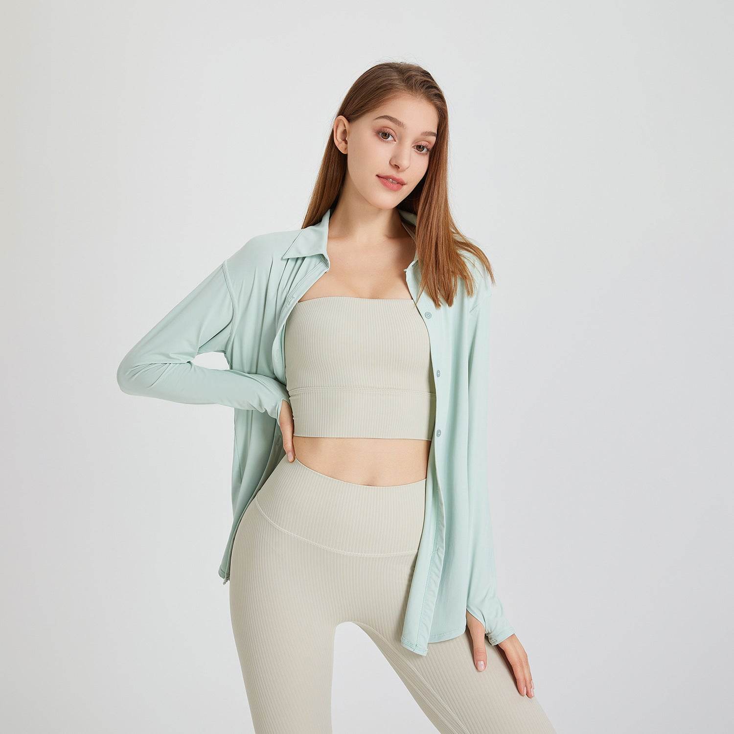 Women's Workout Long Sleeve Blouse - Mubimart