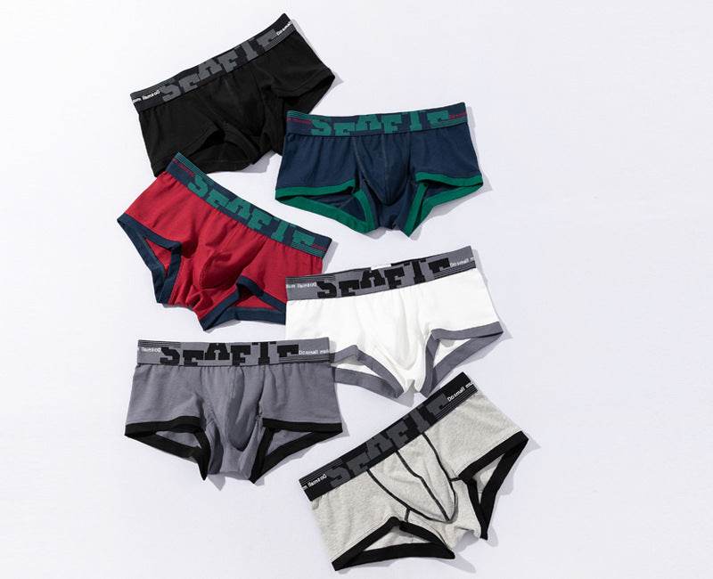 Men's Boxers Cotton Low Waist - Mubimart