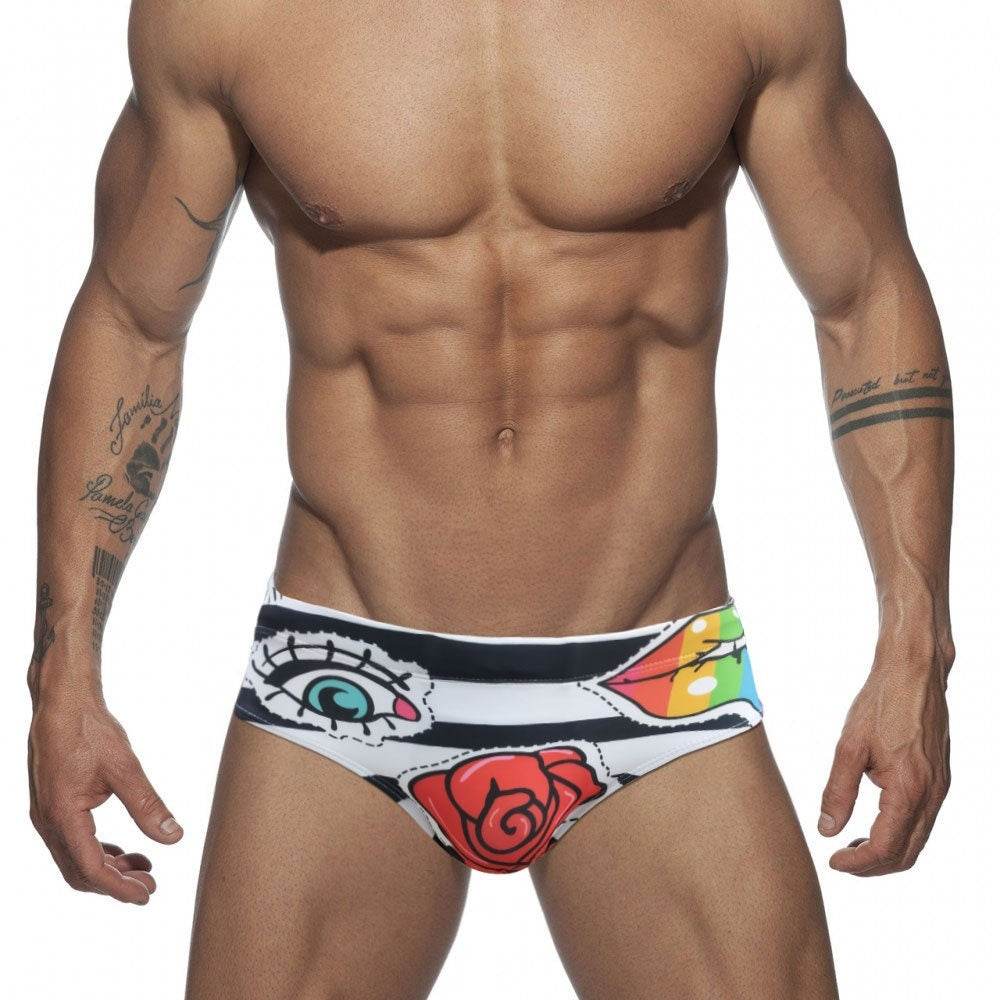 Striped Fashionable Tight Underwear For Men - Mubimart