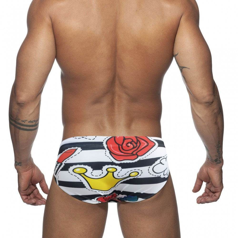 Striped Fashionable Tight Underwear For Men - Mubimart