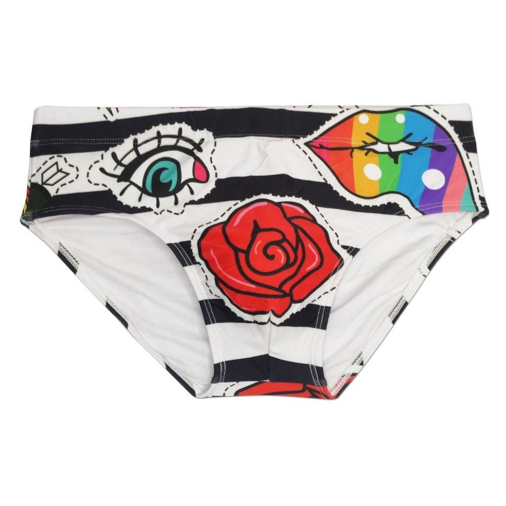 Striped Fashionable Tight Underwear For Men - Mubimart