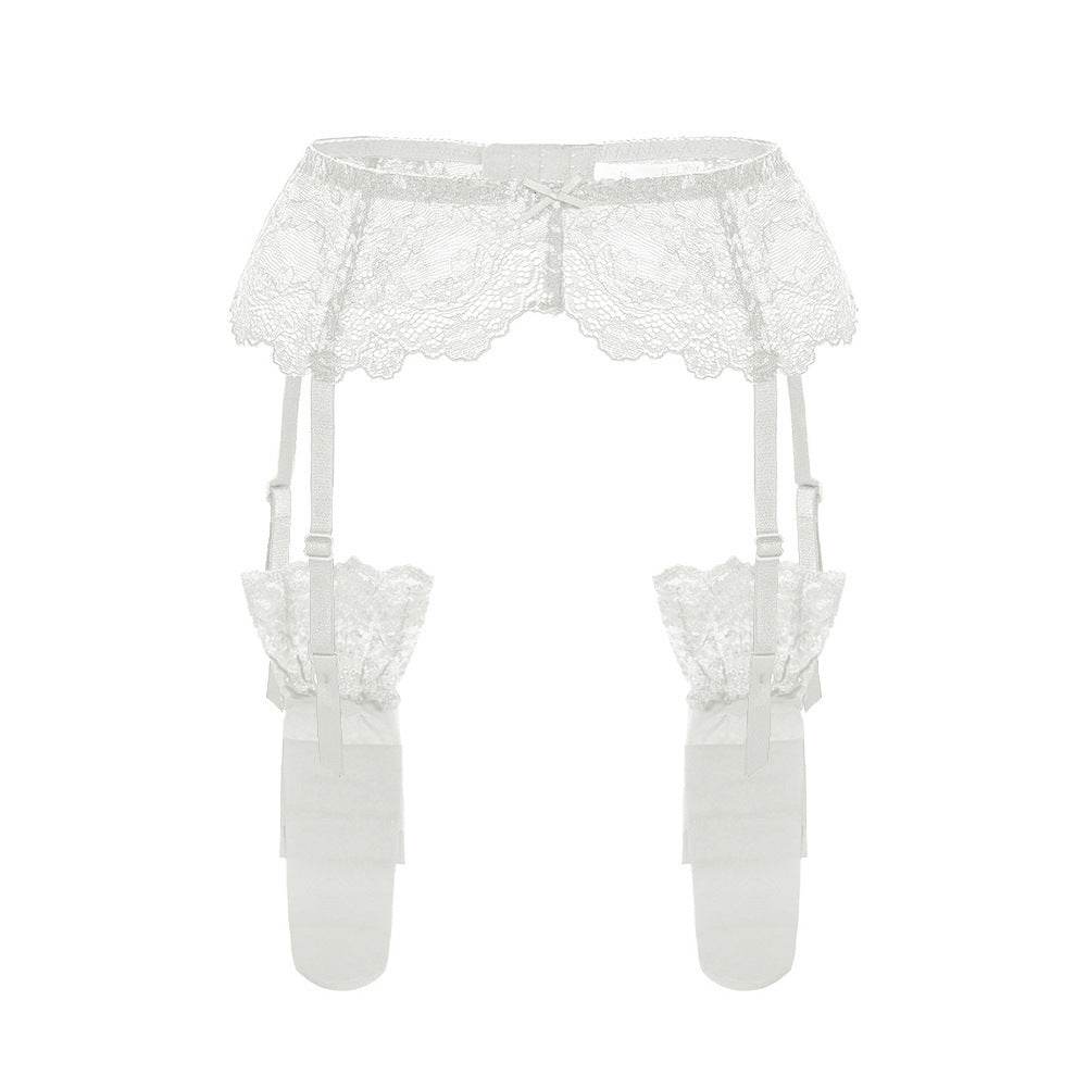 Sexy Lace Garter Belt Ultra-thin Bow - Mubimart