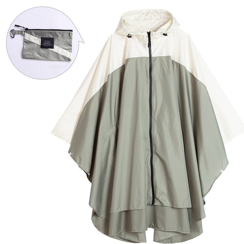 Cape stitched raincoat