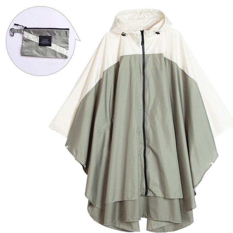 Cape stitched raincoat - Mubimart