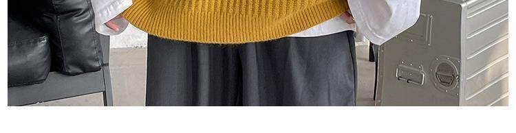 Men's V-neck Sweater Plus Size Vest Knitted Autumn And Winter College Style Waistcoat Vest Coat - Mubimart