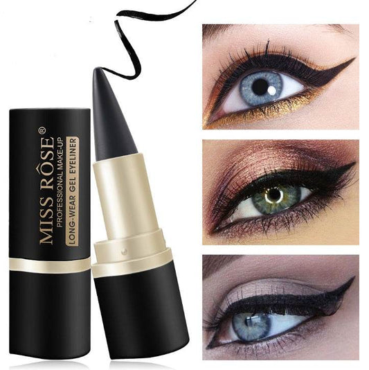 Waterproof Black Eyeliner Liquid Eye Liner Pen Pencil Gel Beauty Makeup Cosmetic Eyelashes Waterproof Eye Liner Makeup Tool - Mubimart