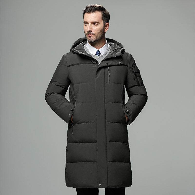 Long padded down jacket for men - Mubimart