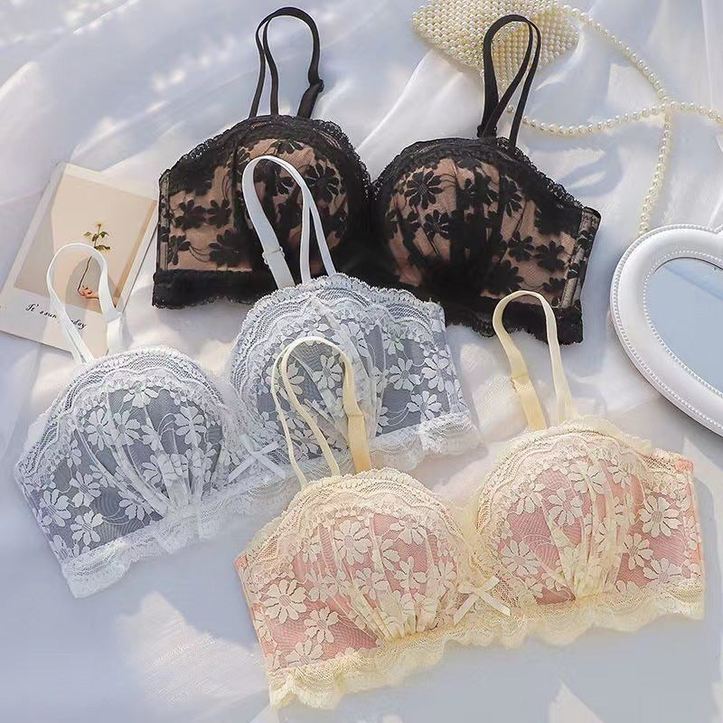 Push Up Underwear Women's Sexy Lace Bra Wireless Bra - Mubimart -  