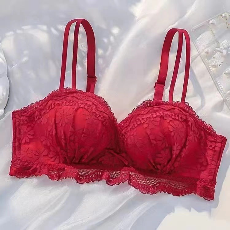 Push Up Underwear Women's Sexy Lace Bra Wireless Bra - Mubimart -  