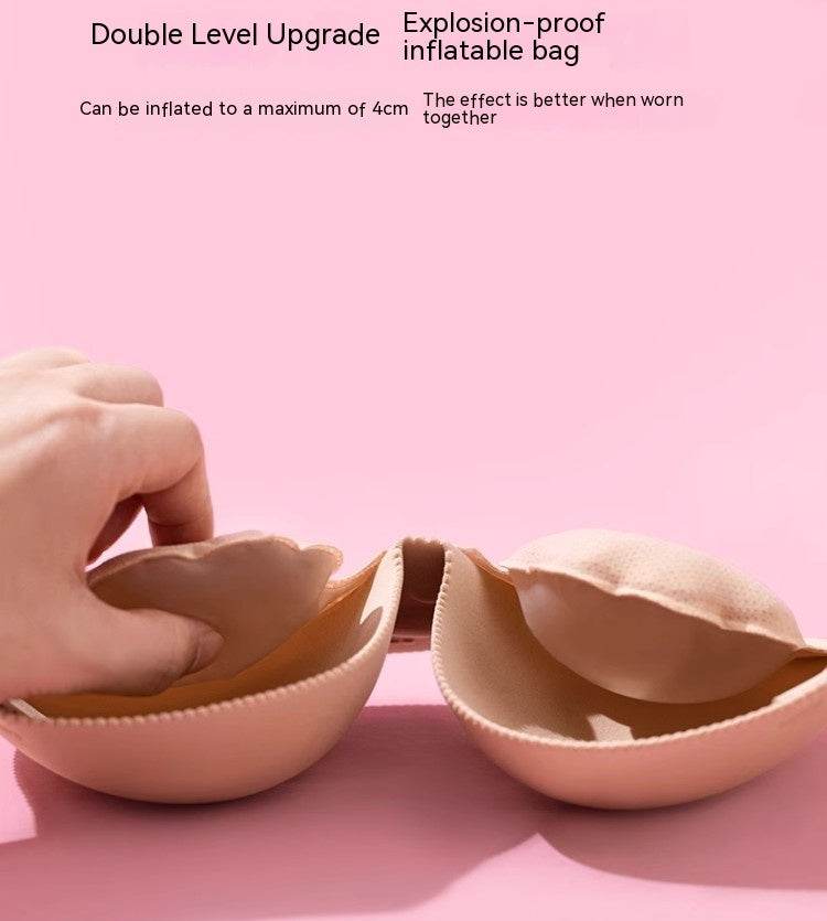 Inflatable Invisible Nude Bra Non-slip Push Up Bra - Mubimart