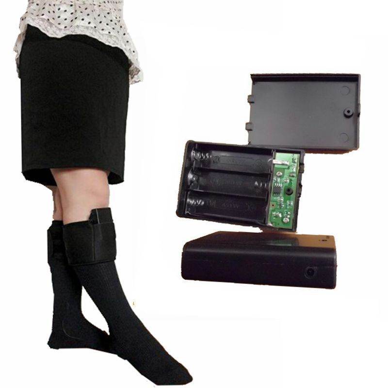 Electric heating socks heating socks electric heating socks heating foot warmer charging foot warming socks - Mubimart