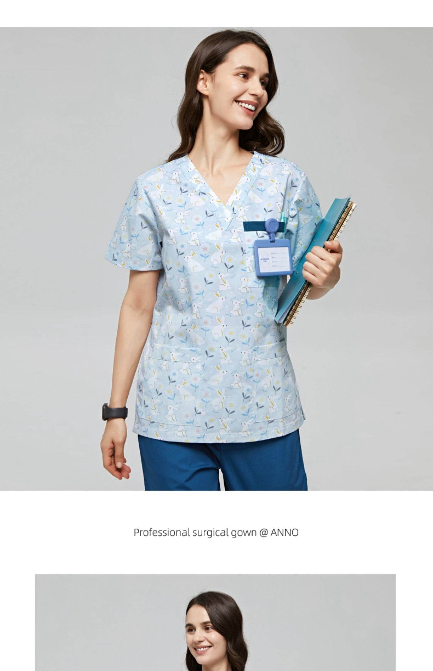 Dental Clinic Printed Work Clothes - Mubimart