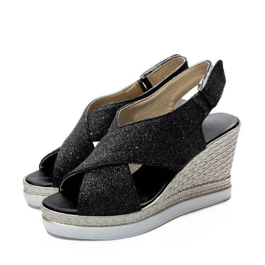 Platform Wedge Sandals - Mubimart
