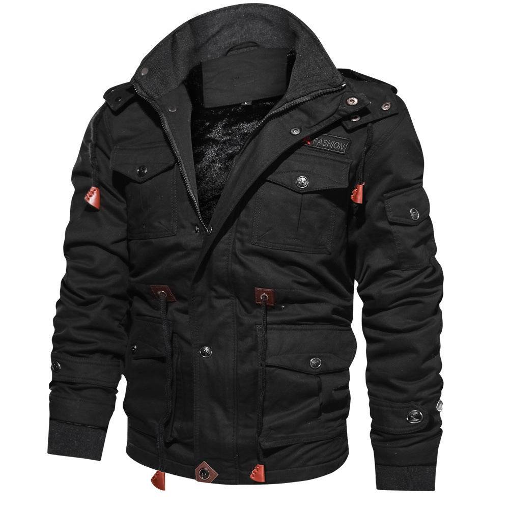 Mountainskin Men's Winter Fleece Jackets Warm Hooded Coat Thermal Thick Outerwear Male Military Jacket Mens Brand Clothing - Mubimart