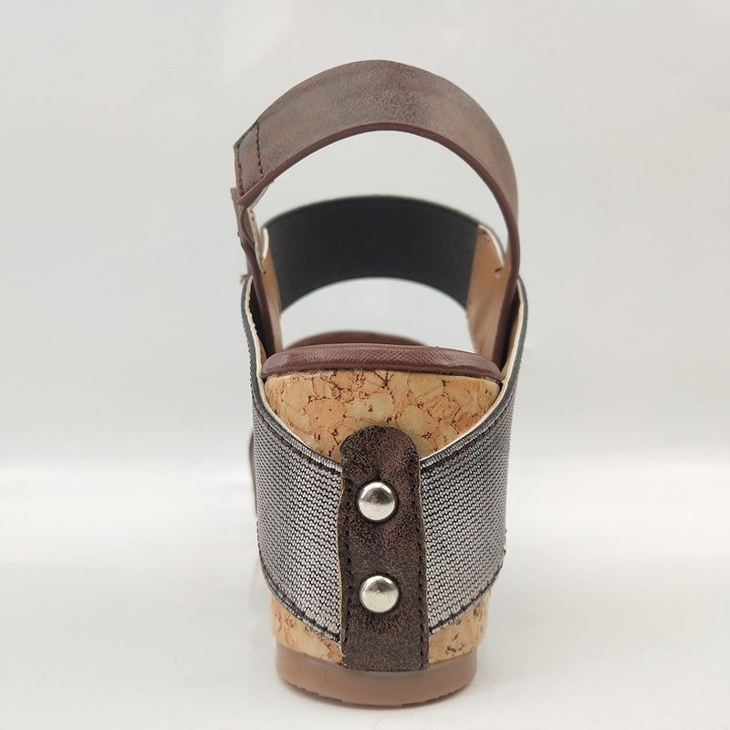 Wedge heel Roman women's high heel sandals