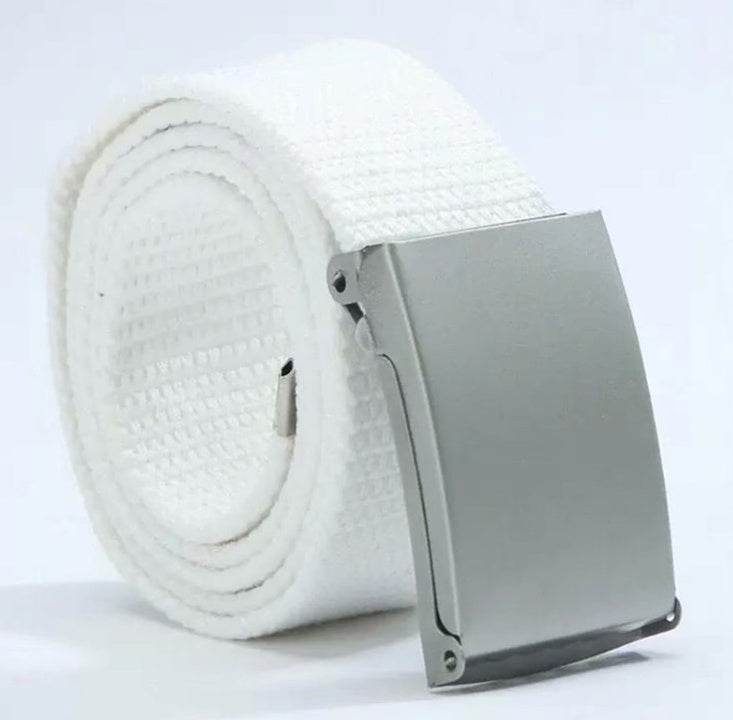 Candy-colored fashionable canvas belts for men and women - Mubimart