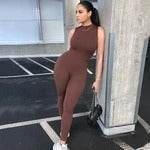 Sleeveless fitness sports jumpsuit women - Mubimart