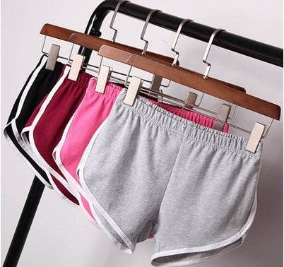 New Summer Shorts Women Casual Shorts Workout Waistband Skinny Short - Mubimart