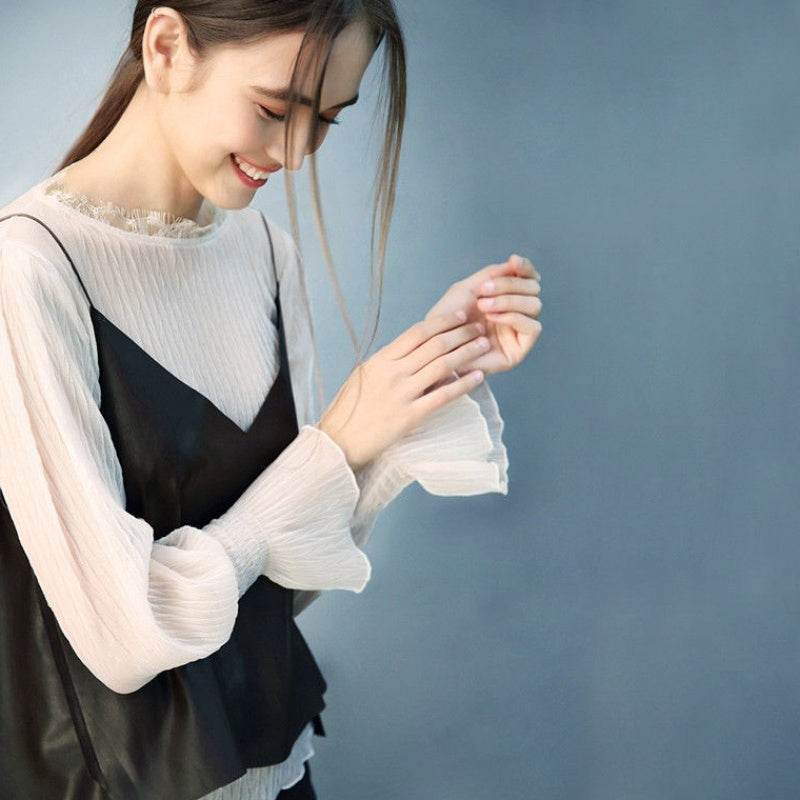 Leather camisole - Mubimart