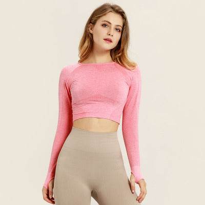 Yoga long sleeve workout clothes - Mubimart
