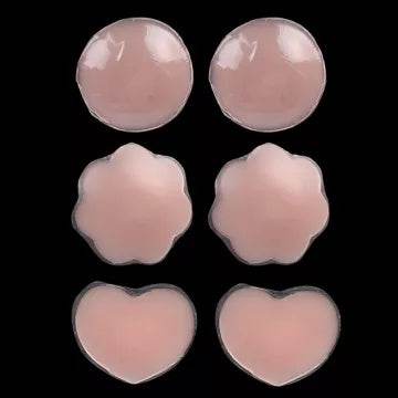 Silicone Nipple Cover Bra Pasties Pad Adhesive Reusable Breast Stickers - Mubimart