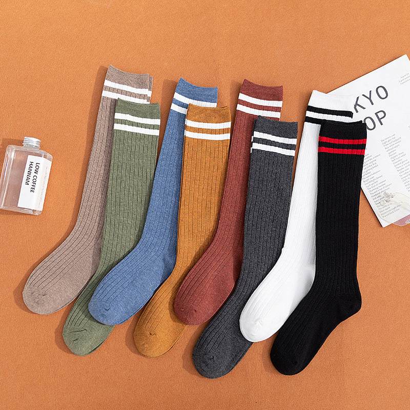 South Korea Japanese jk middle tube knee-length street half-high tube ins trendy socks - Mubimart